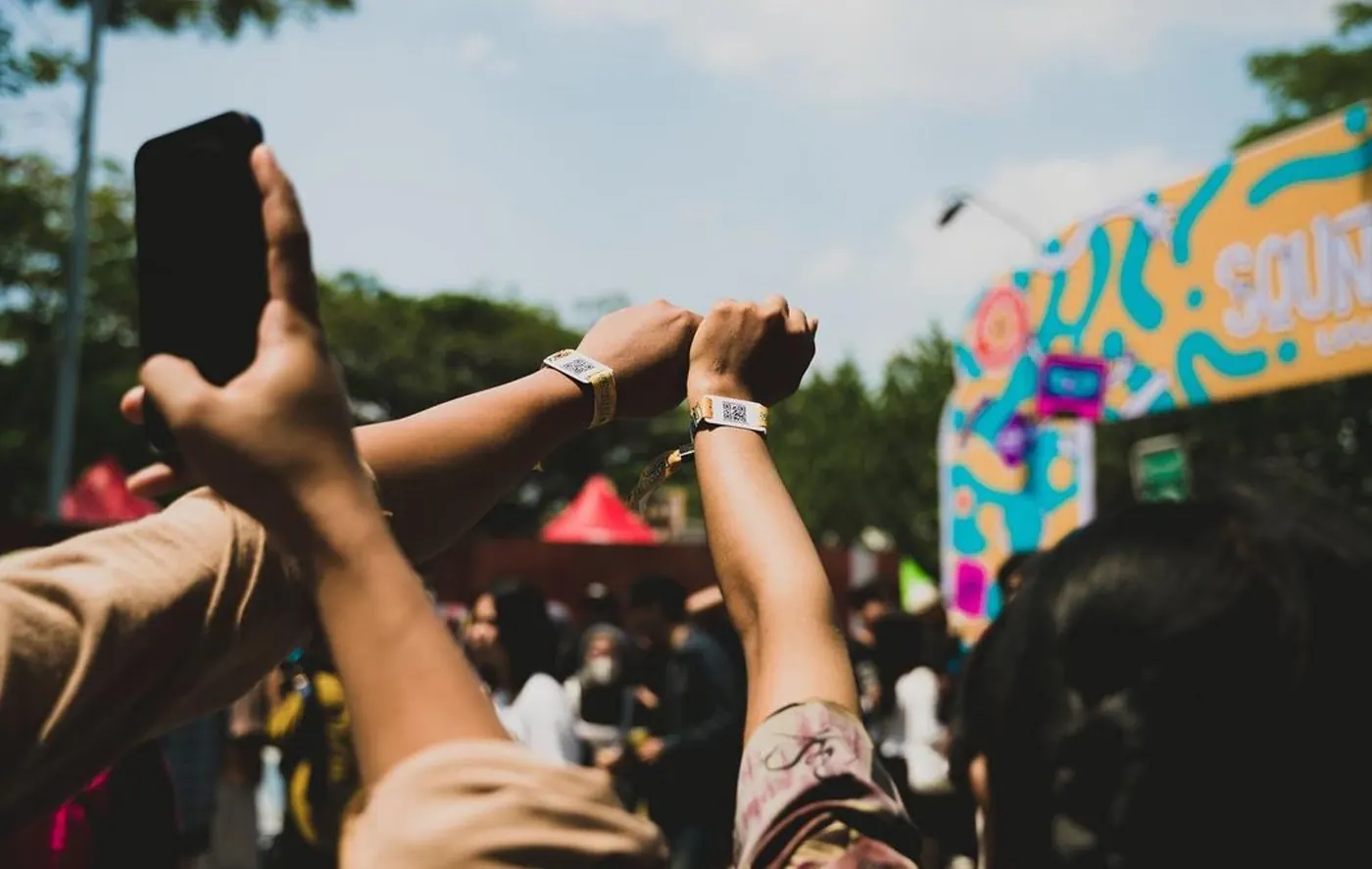 Pengamanan acara di Sound Fest